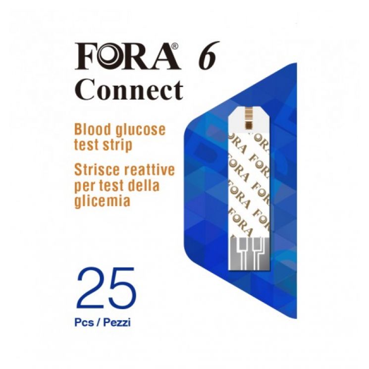 Fora 6 Connect Strisce Glicemia 25 Pezzi